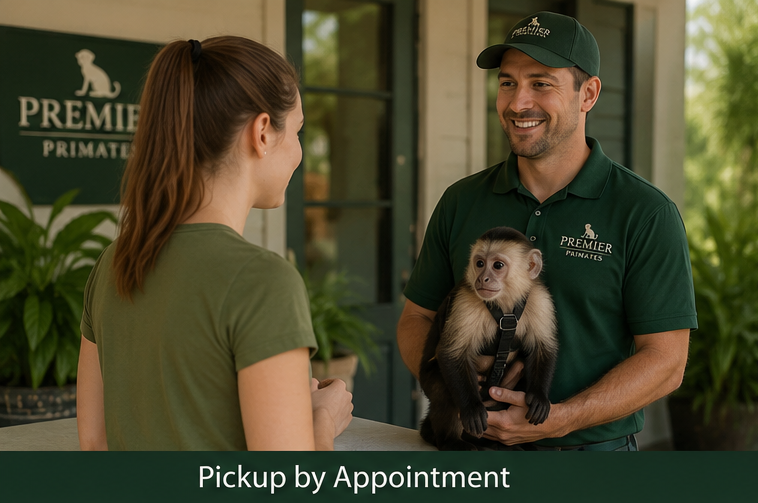 primate  Pickup, Approved owner collecting a primate by appointment