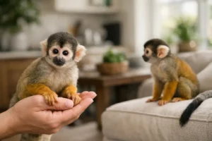 Hand-Raised Squirrel Monkeys for Prepared Homes